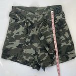 DL1961  Premium Denim Camile Belted Paper Bag Shorts Camo Women's Camo Size 26 Photo 5
