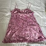 Victoria's Secret  Angels Slip Dress M Pink Satin Babydoll Red Roses Valentines Photo 2