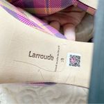 Larroude Ari Pumps in Pink Tartan Patent Leather Sz 8 Photo 3