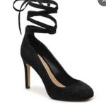 BCBGeneration Ellah Black Suede Lace-Up Heels- Size 10 Photo 0