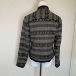 Christopher Banks Wool Tribal Blazer Sz Small Lady Jacket Black Photo 1