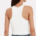 A.L.C. NWT  Elliott Crochet-Trimmed Knit Tank in White Photo 3