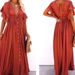 Boutique NEW Womens Sexy Caftan Maxi Boho Long Beach Summer Robe Solid Loungewear Kimono Photo 7