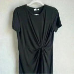 Gap Women’s M Black Twist-Knot T-Shirt Dress Photo 3