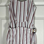 Aeropostale  Women’s Striped Apron Style Skort Romper Size Small Photo 0