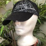 Harley Davidson Motorcycle Biker Goth Chic Streetwear Grunge Studded Baseball Cap Hat Black Gray Photo 0