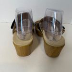 Alegria  Lite Women's Embroidered Leather Two Strap Wedge Sandals Sz 39 Black Red Photo 4