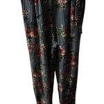 Derek Heart NWOT stripes and floral surplice jumper M Photo 2