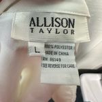 Allison Taylor  White Button Down Long Sleeve Blouse Size Large EUC Photo 8