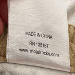 Motel Rocks  Beige Corduroy tan wide leg pants, size S casual high rise cottage Photo 16