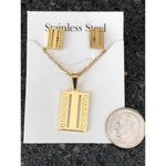 Fashion jewelry 14k Gold plated earrings and necklace set Photo 1