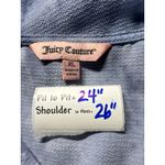 Juicy Couture Blue Tie Dye Wrap Front Knot Sleeve Blouse Top XL Photo 2