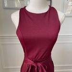 Windsor  Deep Red Burgundy Cross Back Gown Dress S Photo 2
