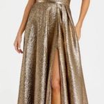 Mac Duggal NEW NWT 68608 Antique Bronze Maxi Gown size 12 Photo 0