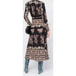Etro Floral Paisley Print Wraparound Midi Dress Size 6‎ Photo 7