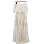 Baltic Born Caroline Lace Maxi Dress Off Shoulder Bohemian Off White Large Photo 2
