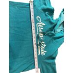 Aeropostale New York 87 Cropped Teal Blue Hooded Pullover Sweatshirt S Photo 7