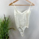 Amanda Uprichard White Sheer Panel Sleeveless Bodysuit S Photo 3