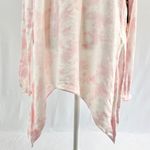Cloth by Design New Convertible Side Slit Sweater Tie Dye Pink White Photo 5
