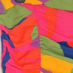 Soleil‎ Abstract On The Low Pleated Tube Top Size Medium Pink Photo 1