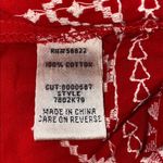 Sophie Max  red embroidered tassel tie front blouse Photo 9