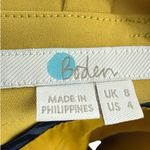 Boden Melina Paperbag Waist Midi Skirt Mustard Yellow Size 4 Preppy Old Money Photo 2
