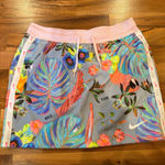 Nike  Skirt Women's‎ Medium Floral Parrot Print Athletic Drawstring Casual sport Photo 0