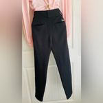 Michael Kors Black Stretchy Midrise Button Straight Leg Pants Sz 4 Photo 6