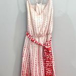 Collective Concepts  orange and white spaghetti strap belted dress size small Photo 2