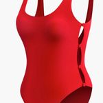 One Piece Commense Red Swimsuit Photo 1