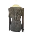 Vintage Penny Lane Leather Coat Y2K Brown M Belted Size M Photo 5