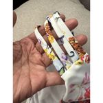 Rachel Roy  women's Bikini Bottom White Floral Strappy Hips Size Small Photo 4