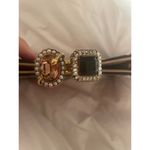 Alexander McQueen Black Embroidered Floral Clutch Evening With Knuckle Handle Photo 4