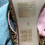 Madewell New  Tonia Calf Hair Leather Heel sandals size 6 animal print 90s Photo 9