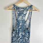 Anthropologie  Pixley Brand Blue and White Leaf Pattern Rayon Maxi Dress Small Photo 4