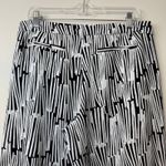 New York & Co. Women's Black/White Career Wide Leg Pants Trousers Size 10 # Photo 4