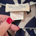 Oscar de la Renta Vintage Swim Beach Cover Up Kimono Kaftan Blue & White Medium Photo 5