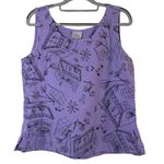 Two Star Dog Womens Purple Patchwork Fair Trade Tunic Tank Top Shirt Size XS Photo 0