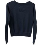 Abercrombie & Fitch Navy Blue Long Sleeve Sweatshirt Scoop Neck Womens XS Photo 3