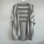 Anthropologie Fiets Voor 2 Open Front Draped Cardigan Kimono Sweater M/L Gray Photo 8