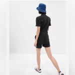 Gap  Charcoal Black Denim Romper Puff Sleeves | Women’s Size 8 Photo 1
