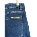 Michael Kors Women Dark Wash Denim Jeans Slim Fit Mid Rise Cropped Length Photo 3