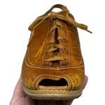 Timberland Earthkeepers US Size 9 Brown Leather Peep Toe Sling Back Wedge Heels Photo 8