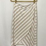 Athleta Athlete Striped Faux Wrap Skirt Size Large Photo 0