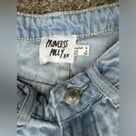 Princess Polly  Light Denim Distressed Shorts Photo 3