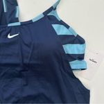 Nike Women's Navy and Light Blue Swim Top Size L Photo 3