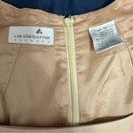 Liz Claiborne Vintage Cream Sheath Midi Dress with Shoulder Pads 12 Photo 6