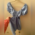 Love Tree  Sky Blue Ruffled Dress Photo 1