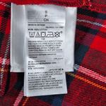 Old Navy Red Tartan Plaid Boyfriend Shirt S Button Up Long Sleeve Cotton Photo 4