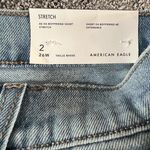 American Eagle  AE Ex-Boyfriend‎ Denim Shorts Women 2 26W Distressed Low Rise NWT Photo 1